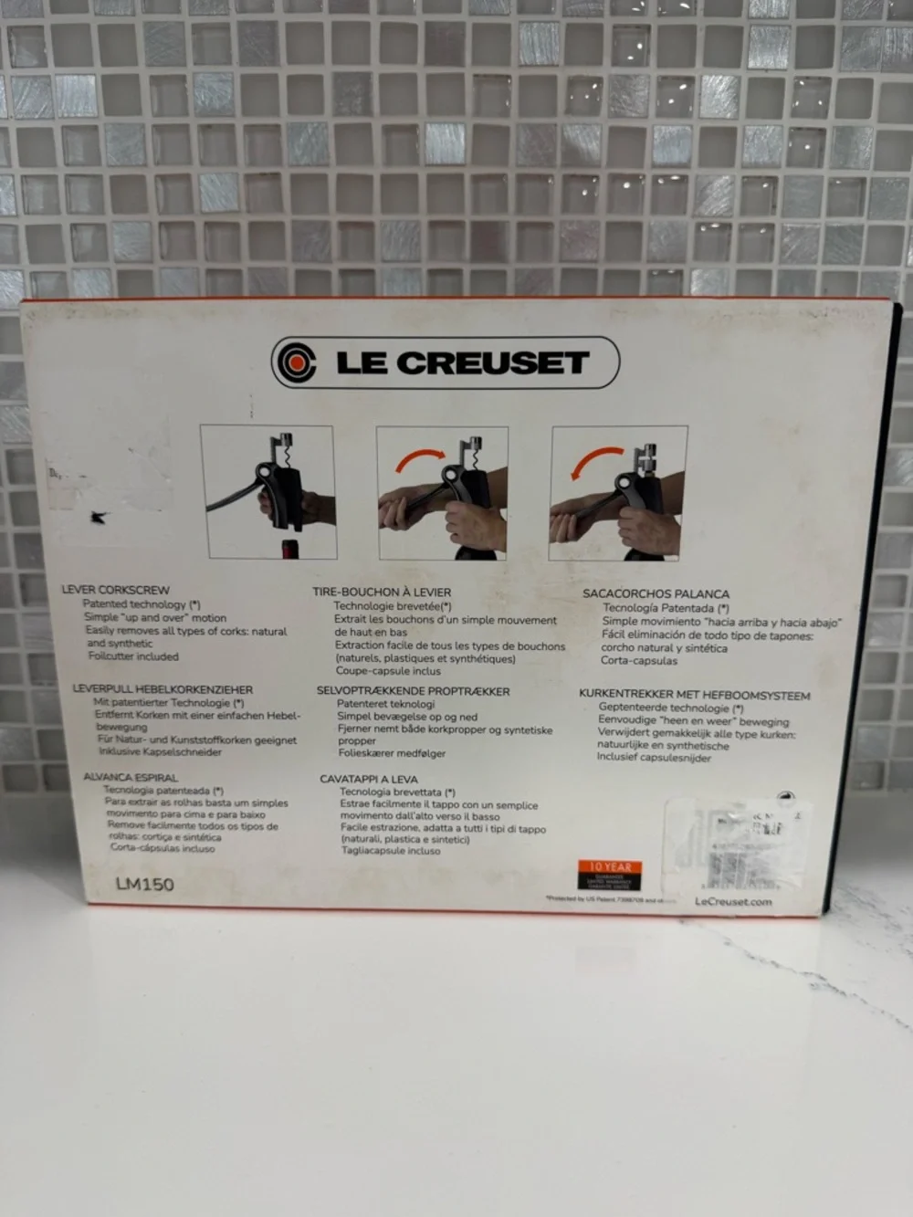 Le Creuset NIB Compact Wine Opener & Foil Cutter Gift Set